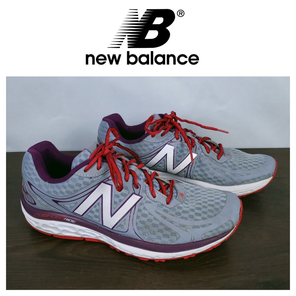 New Balance 720 V3‎ Womens Size 11 B Gray Purple Mesh Running Shoes W720LP3